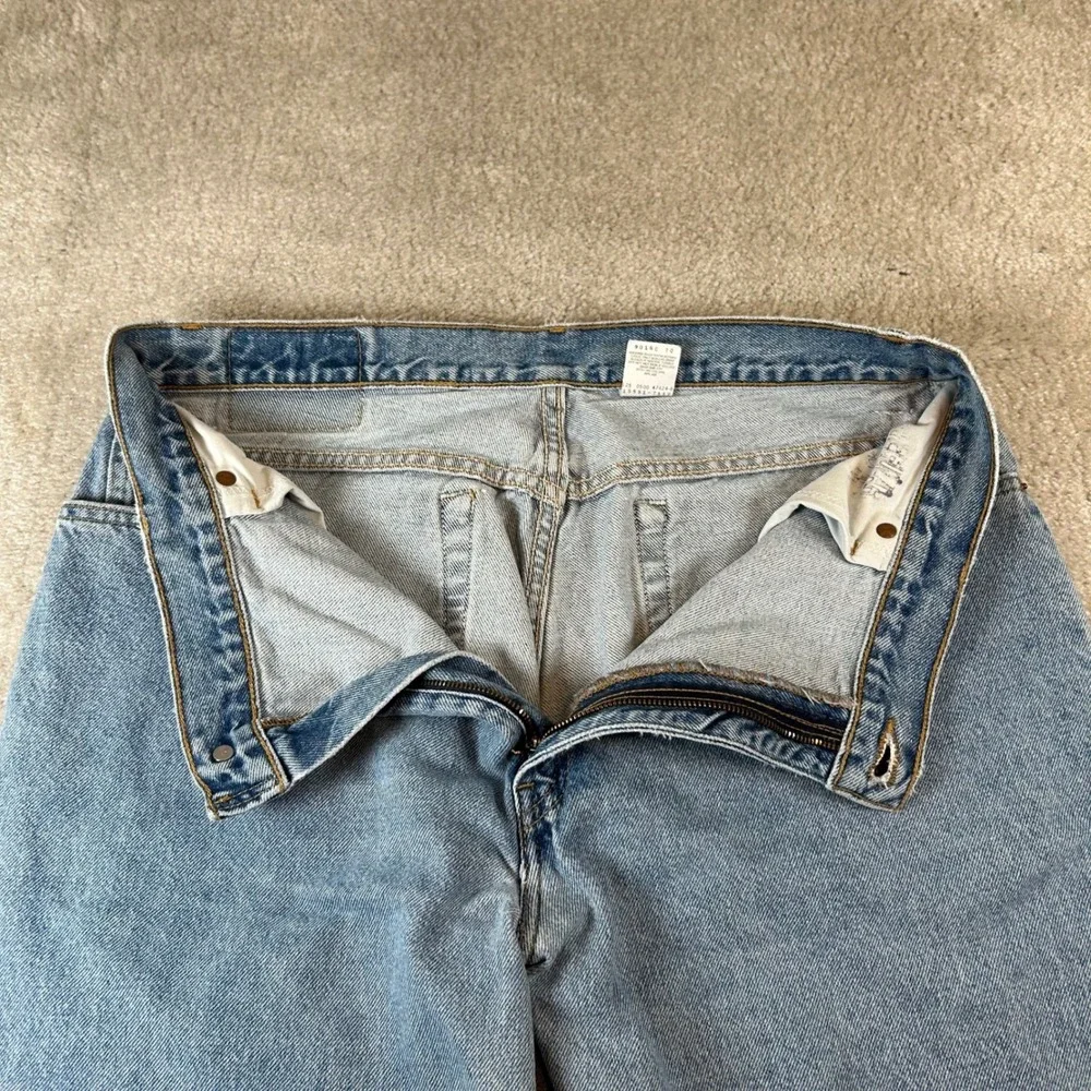 Vintage Levis 550 Relaxed Fit Jeans Mens 36x30 Light Wash Blue Tapered Leg Denim